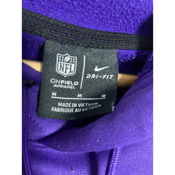 Minnesota Vikings Nike NFL 100 Dri-FIT On Field Hoodie Medium Purple - Picture 2 of 13
